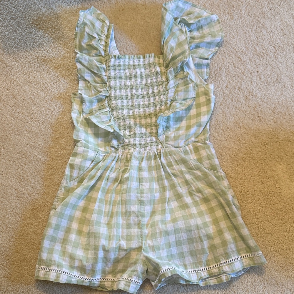 Janie and Jack  Ruffle Romper- size 10
